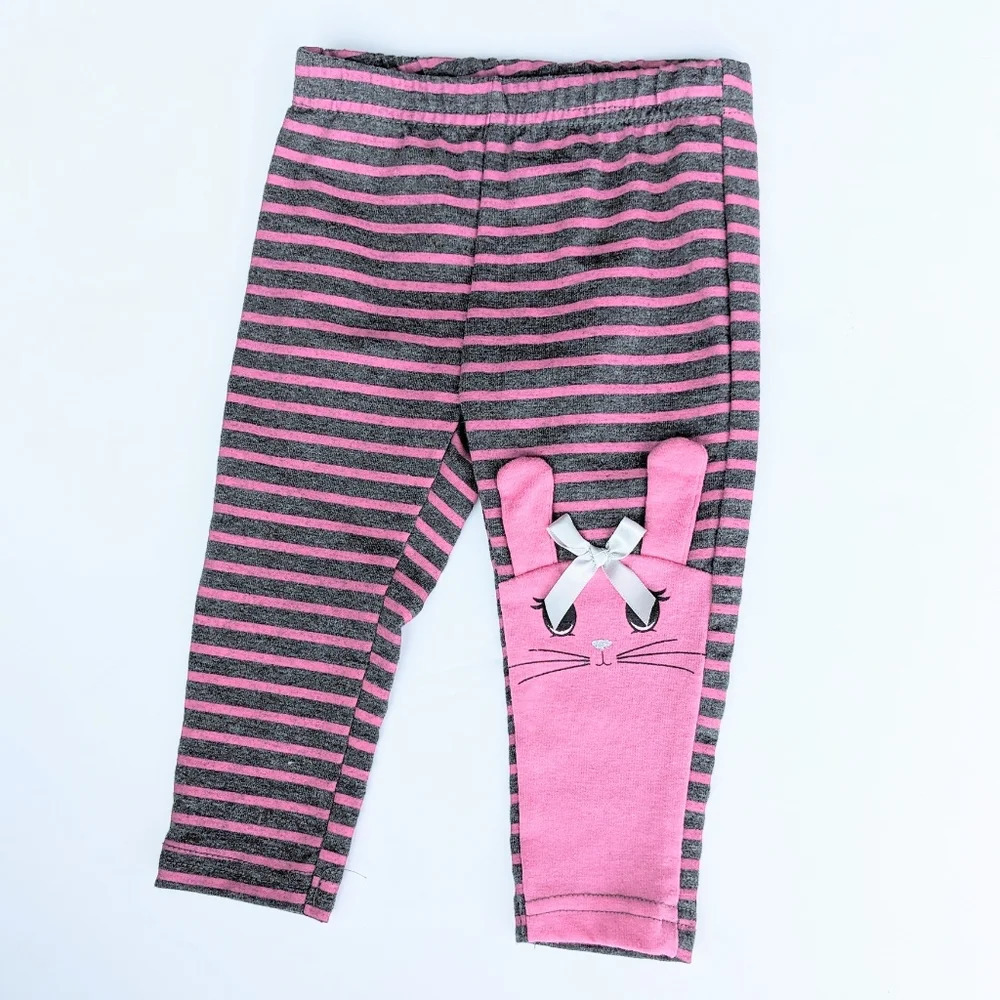 Nannette Kids 2PC Long Sleeve Hoodie Bunny Pant Set - Picture 3 of 7